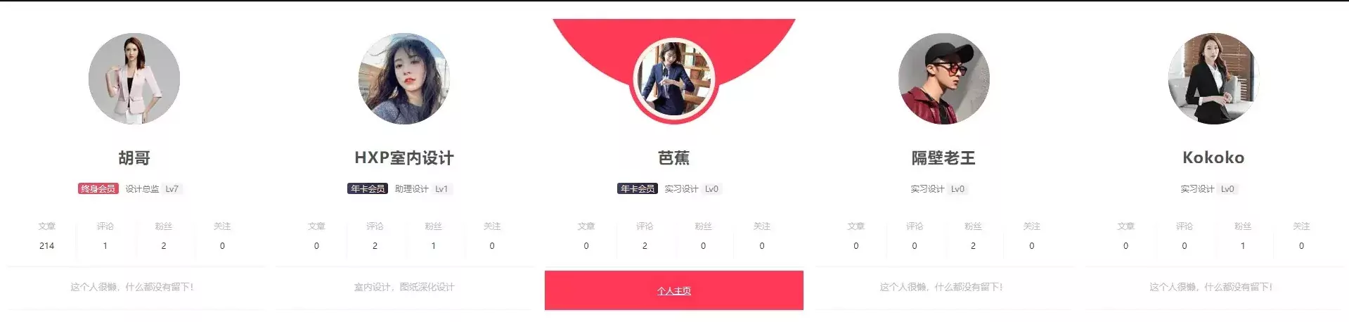 WordPress网站B2主题会员展示模块-壹源码